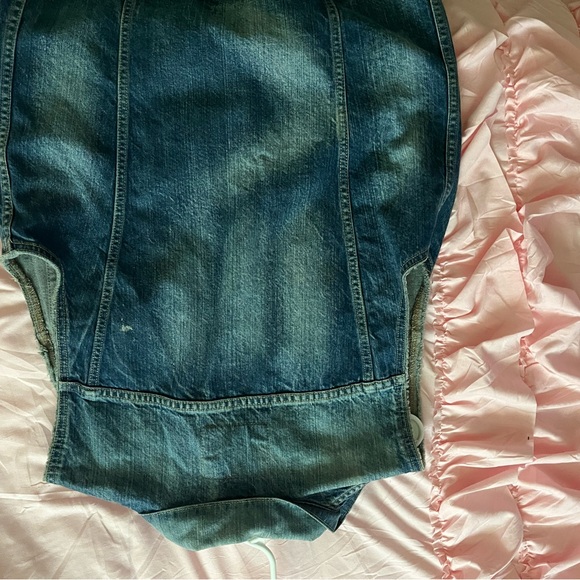 LEVIS STRAUSS AND CO DENIM JEAN  VEST - Picture 2 of 2